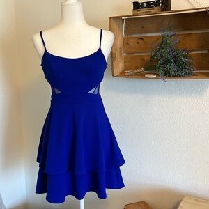 B.Darlin Blue Prom Dress